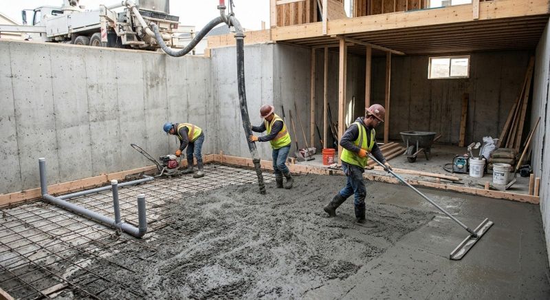 Basement Concrete Installation in Milner, GA