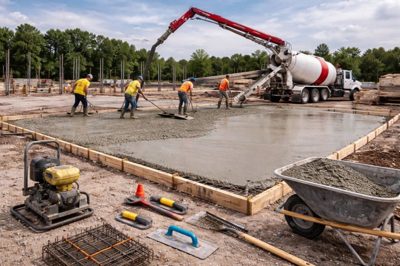 Commercial Slab Construction in Fayette County, GA