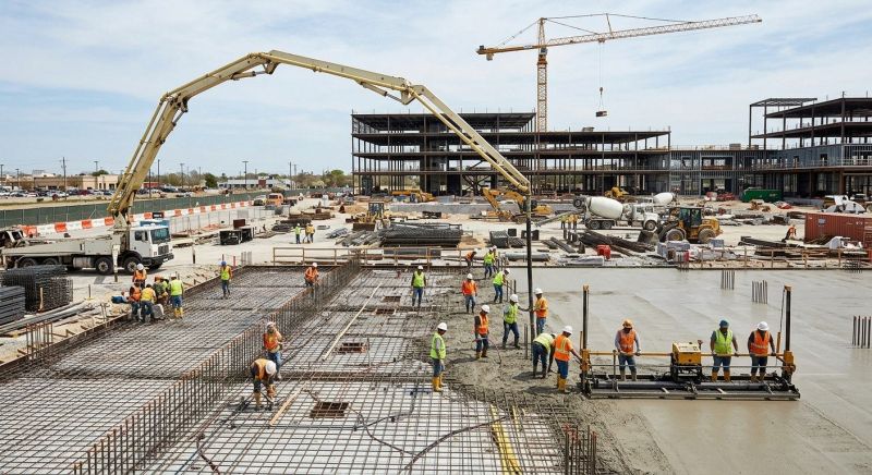 Commercial Slab Construction in Hampton, GA