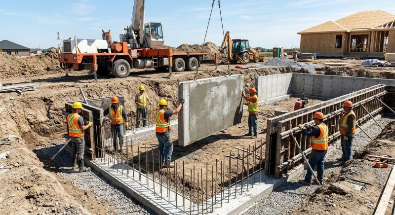 Foundation Wall Pouring in Gay, GA