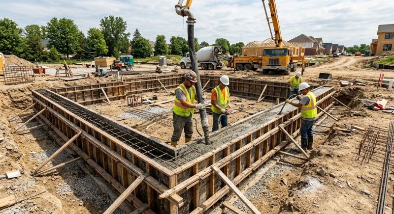 Foundation Wall Pouring in Locust Grove, GA